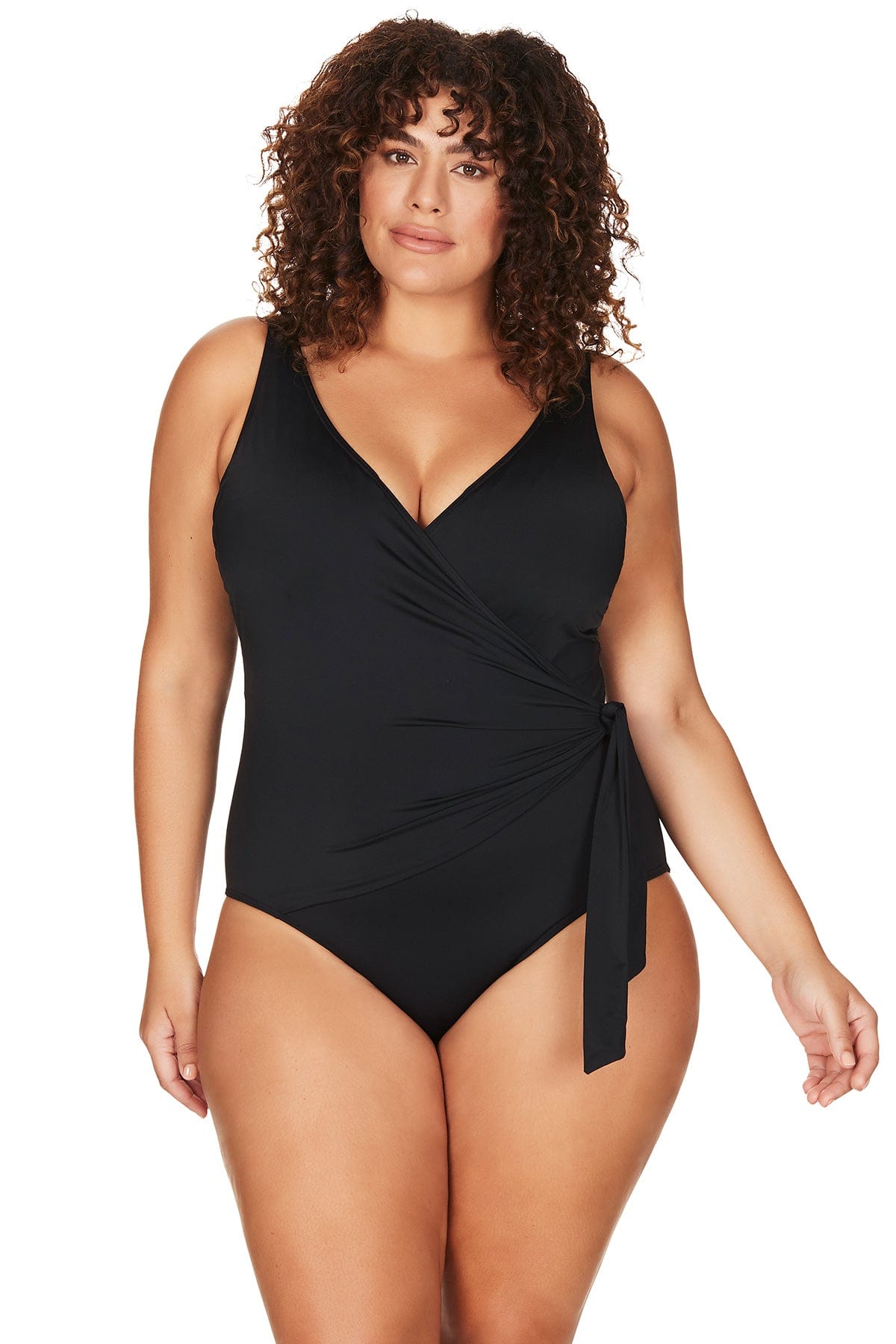 Artesands Hues Recycled Hayes Underwire One Piece - Black Splash Swimwear One Pieces