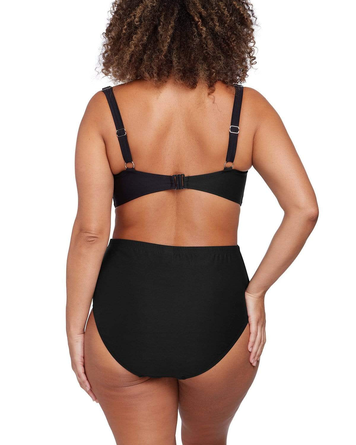 Artesands Hues Rouched Side High Waist Pant Splash Swimwear Bikini Bottoms