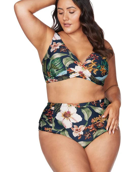 Artesands Into The Saltu Delacroix Bikini Top - Navy Splash Swimwear Bikini Tops