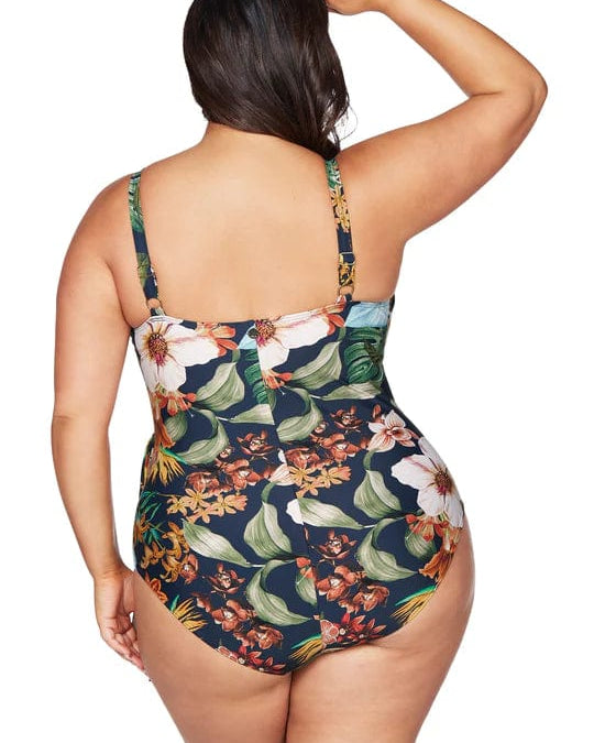 Artesands Into The Saltu Hayes Underwire One Piece - Navy Splash Swimwear One Pieces