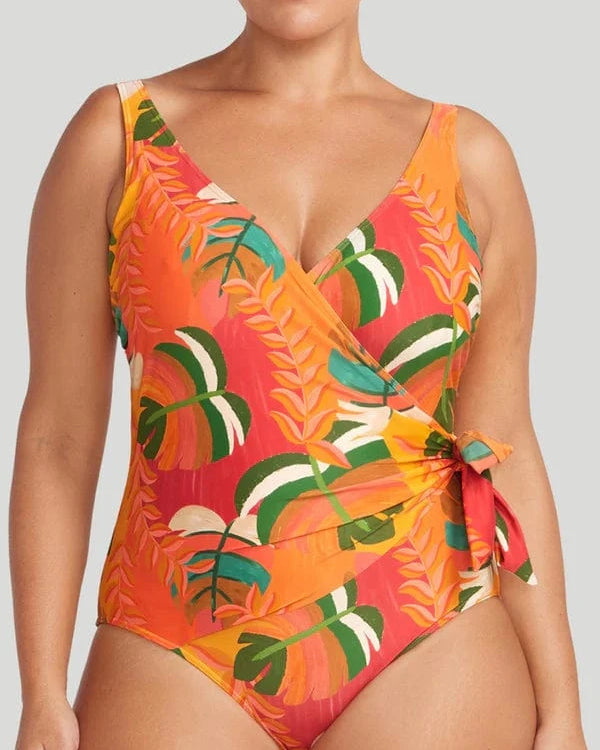 Artesands Querencia Hayes D/DD Underwire One Piece - Red Querencia Hayes D/DD Underwire One Piece - Red Splash Swimwear