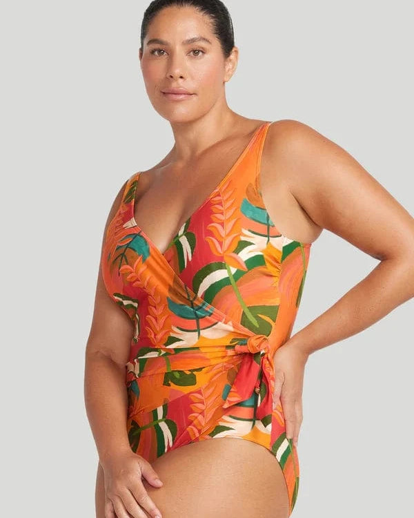 Artesands Querencia Hayes D/DD Underwire One Piece - Red Querencia Hayes D/DD Underwire One Piece - Red Splash Swimwear