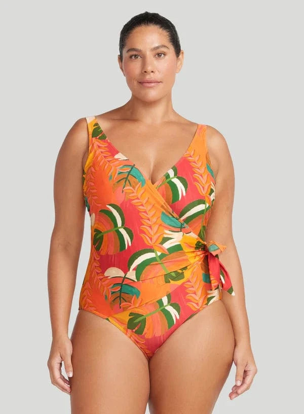 Artesands Querencia Hayes D/DD Underwire One Piece - Red Querencia Hayes D/DD Underwire One Piece - Red Splash Swimwear