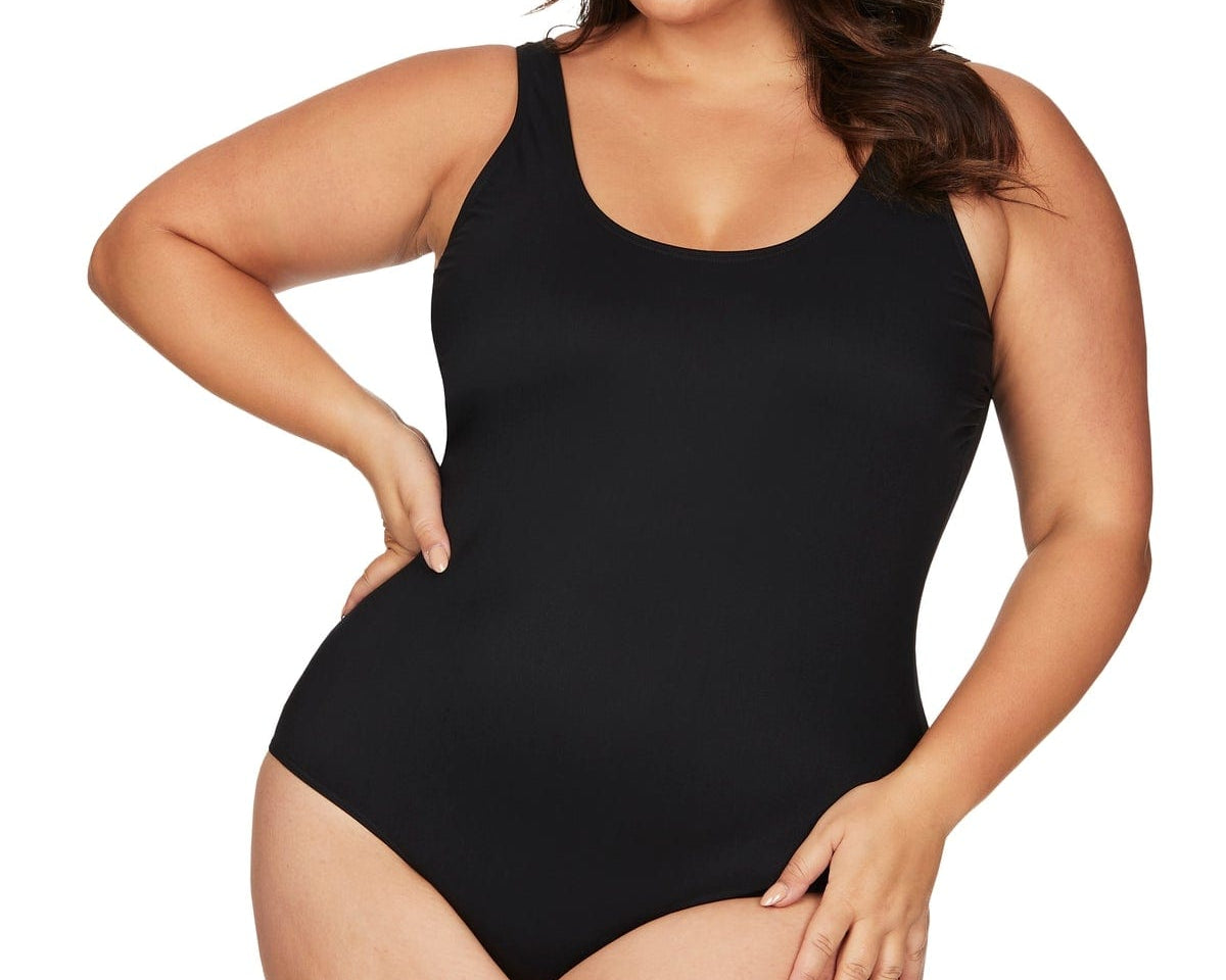 Artesands Sculpt Renoir One Piece - Black Splash Swimwear Swim Dress, Tankini & One Piece