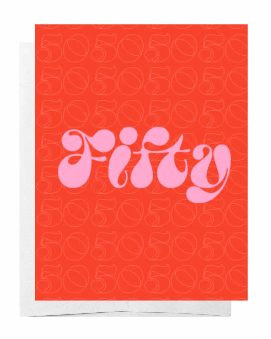 Bad on Paper Fifty - Greeting Card Fifty - Greeting Card Splash Swimwear Accessories ACGC050