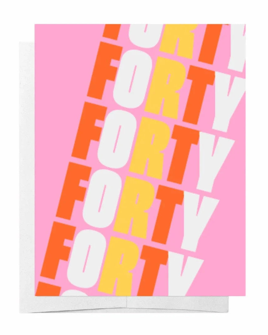 Bad on Paper Forty - Greeting Card Forty - Greeting Card Splash Swimwear Accessories ACGC040
