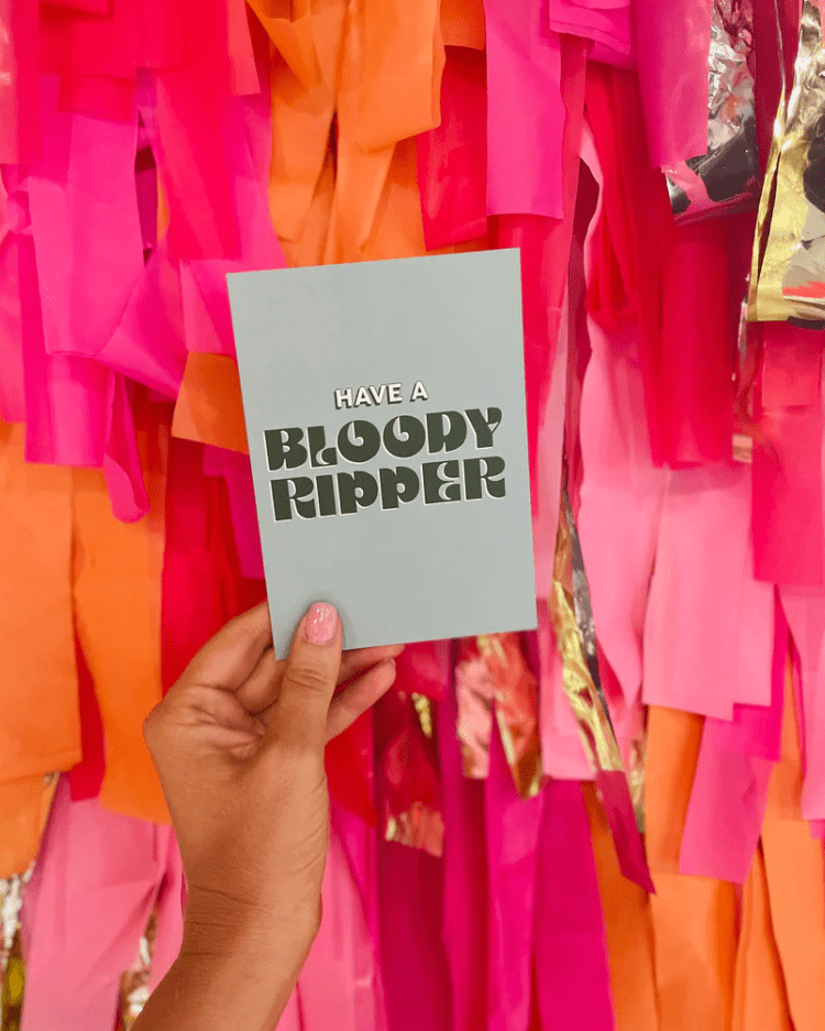 Bad on Paper Have A Bloody Ripper Greeting Card BDGC003 Splash Swimwear Accessories BDGC003