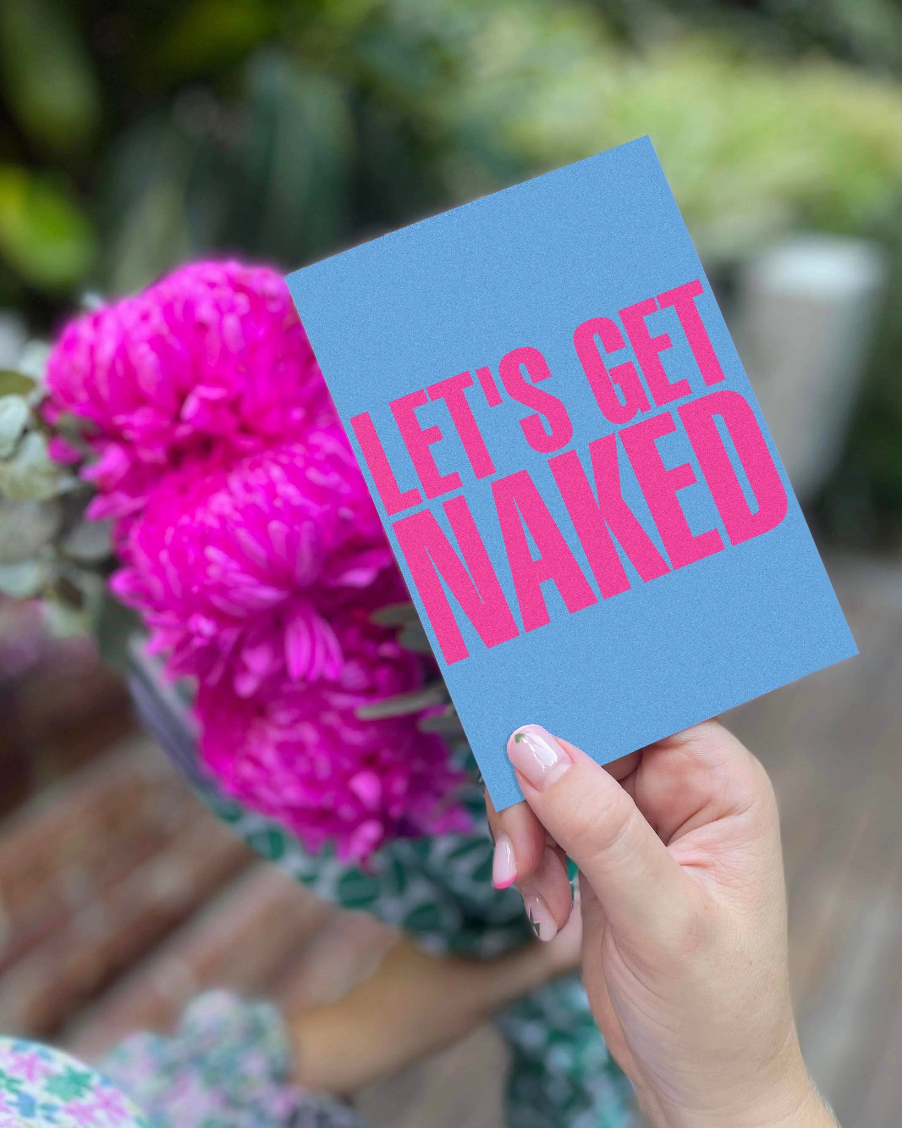 Bad on Paper Let's Get Naked Romance Greeting Card SSGC009 Splash Swimwear Accessories SSGC009