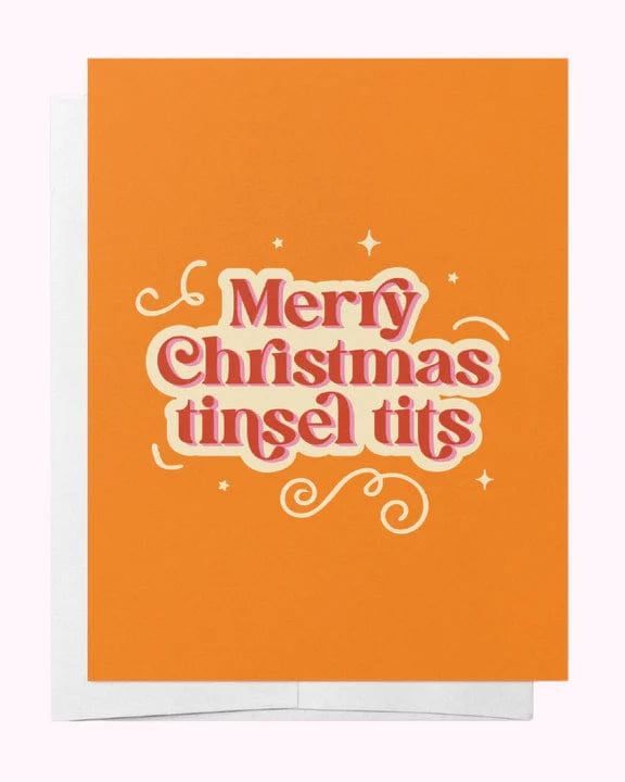Bad on Paper Merry Christmas Tinsel Tits Greeting Card Splash Swimwear Accessories CGC002