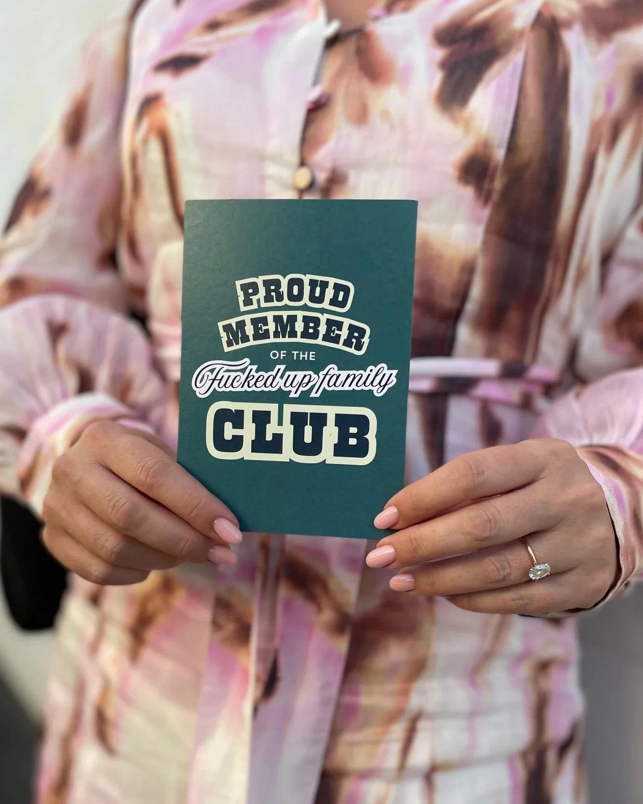 Bad on Paper Proud Member of the Fucked up Family Club - Greeting Card Proud Member of the Fucked up Family Club - Greeting Card Splash Swimwear Accessories MDGC010