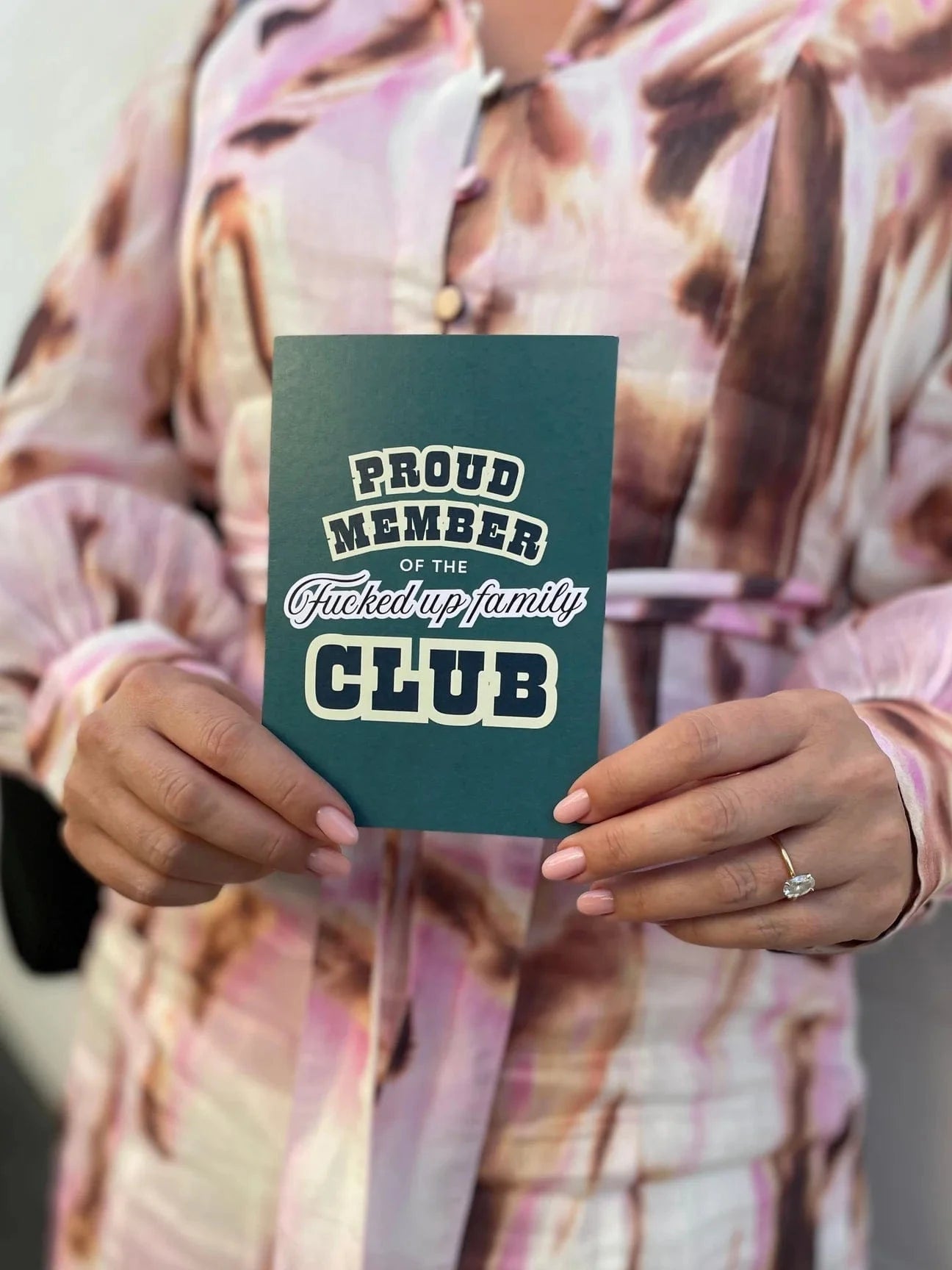 Bad on Paper Proud Member of the Fucked up Family Club - Greeting Card Proud Member of the Fucked up Family Club - Greeting Card Splash Swimwear Accessories MDGC010