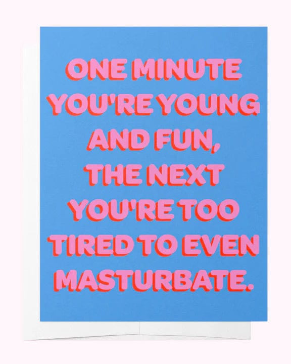 Bad on Paper Too Old To Masturbate Greeting Card BDGC005 Splash Swimwear 1000019564