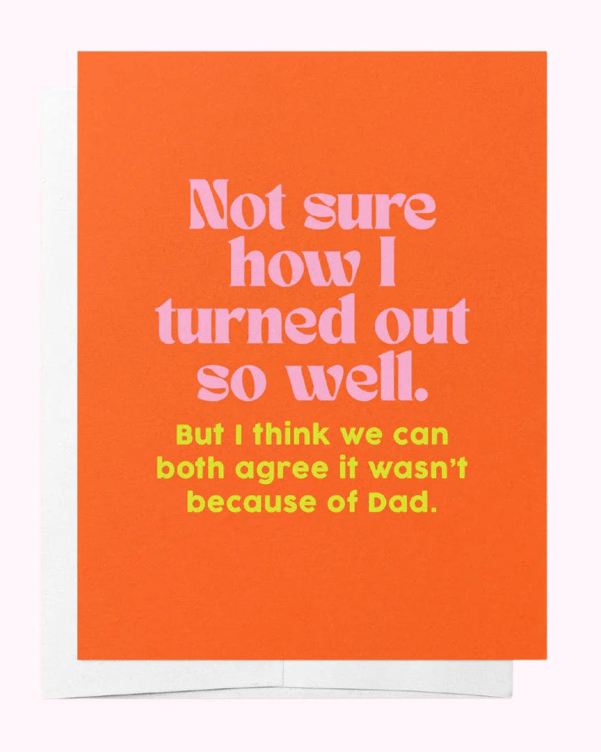 Bad on Paper Turned out so well, mum - Orange For Mum Greeting Card Turned out so well, mum - Orange For Mum Greeting Card Splash Swimwear Accessories MDGC002