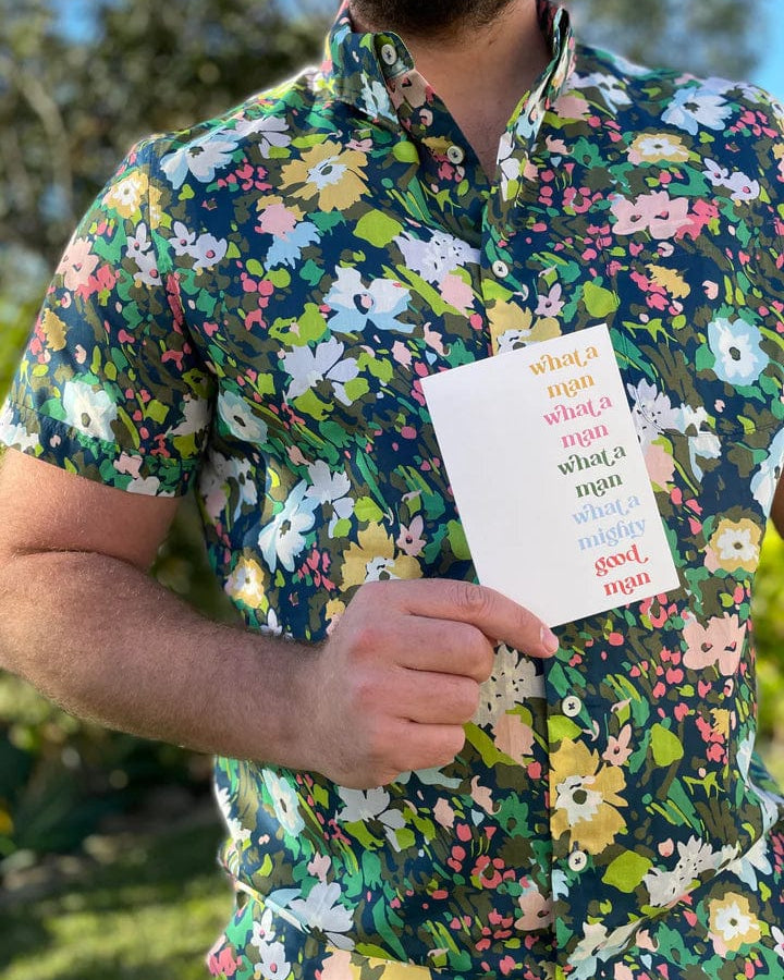 Bad on Paper What A Man - Multi Colour Father's Day FDGC008 Splash Swimwear FDGC008