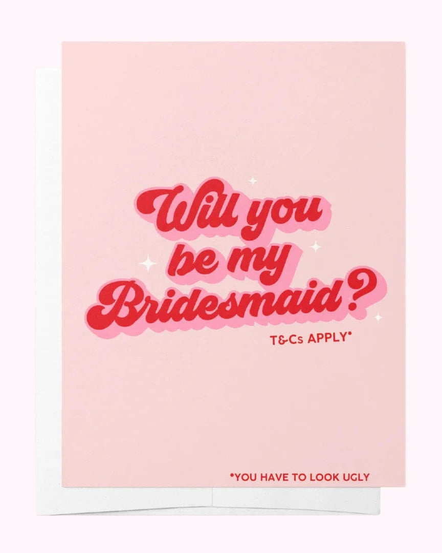 Bad on Paper Will you be by bridesmaid? - Pink Bridal Shower Will you be by bridesmaid? - Pink Bridal Shower Splash Swimwear Accessories BPGC004