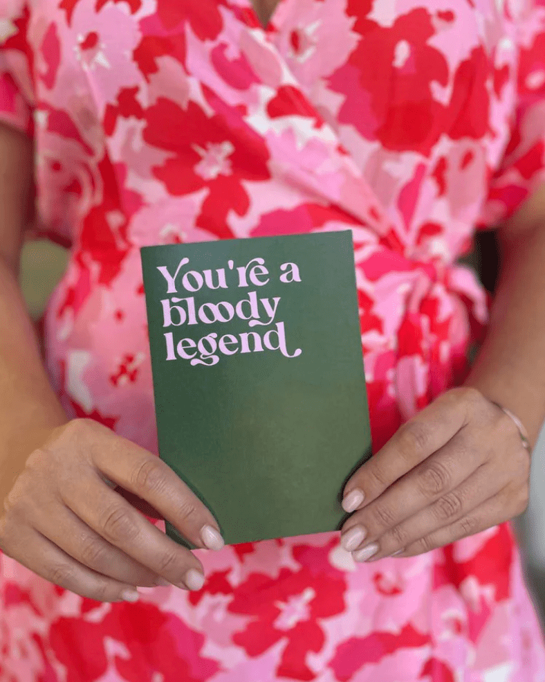 Bad on Paper You're A Bloody Legend Greeting Card JBGC006 Splash Swimwear Accessories JBGC006