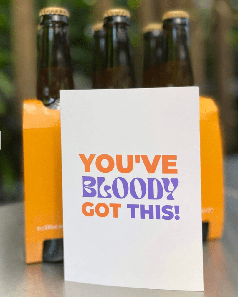Bad on Paper You've Bloody Got This Greeting Card LEGC001 Splash Swimwear Accessories LEGC001