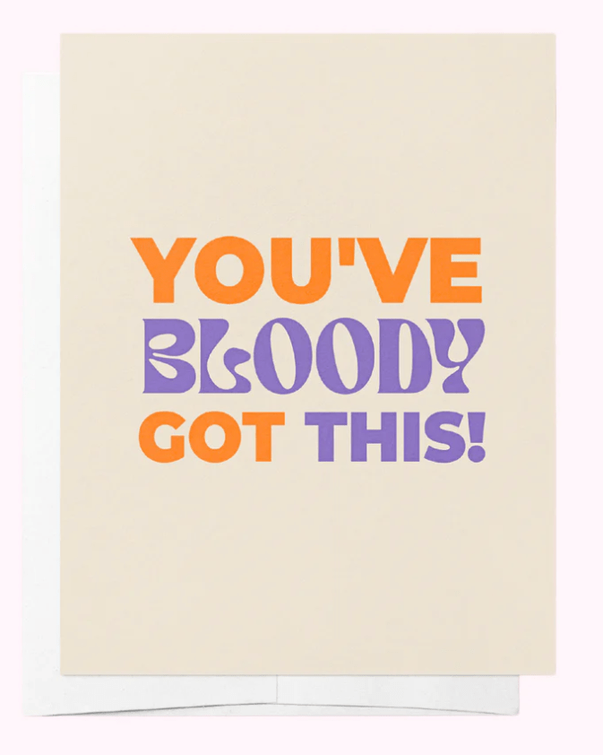 Bad on Paper You've Bloody Got This Greeting Card LEGC001 Splash Swimwear Accessories LEGC001