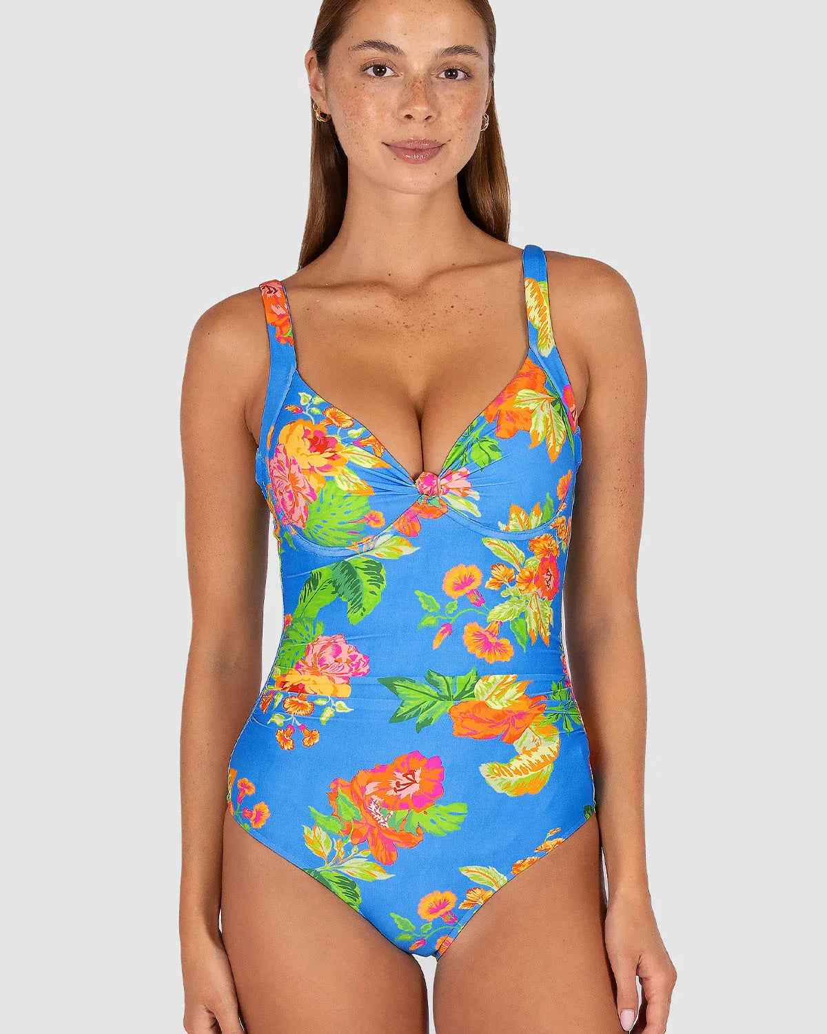 Baku Baku Cala Luna Booster One Piece - Maya Blue Cala Luna Booster Op | Baku Splash Swimwear One Pieces