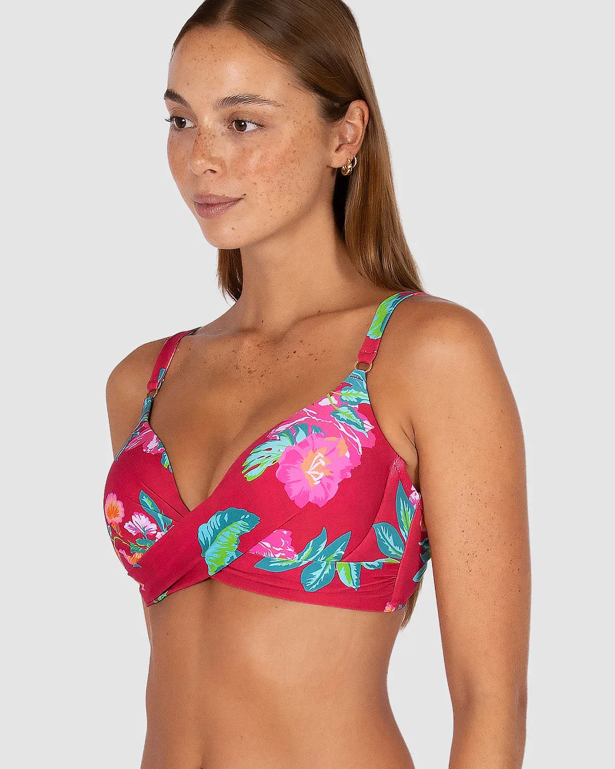Baku Baku Cala Luna C/DD Bra - Raspberry Cala Luna C.dd Bra | Baku Splash Swimwear Bikini Tops