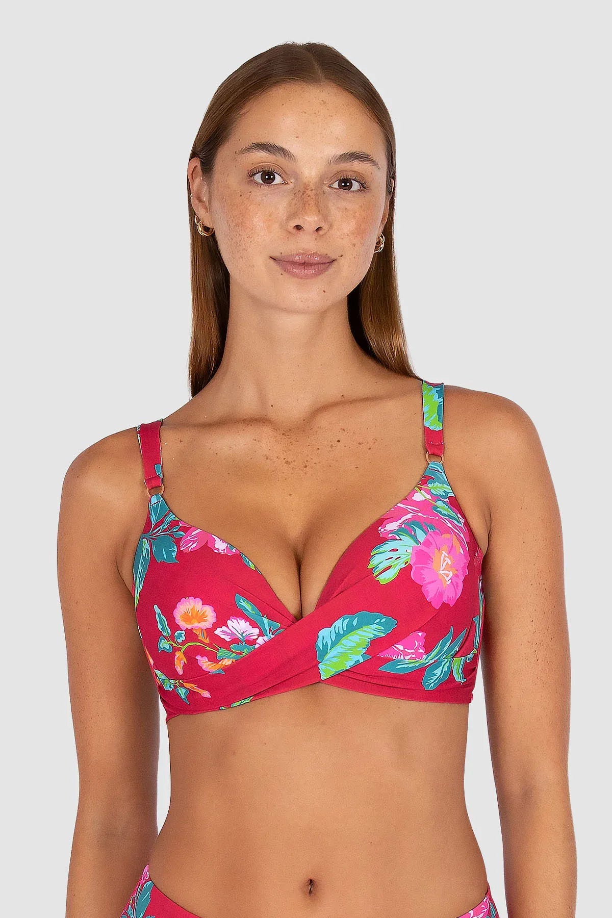 Baku Baku Cala Luna C/DD Bra - Raspberry Cala Luna C.dd Bra | Baku Splash Swimwear Bikini Tops