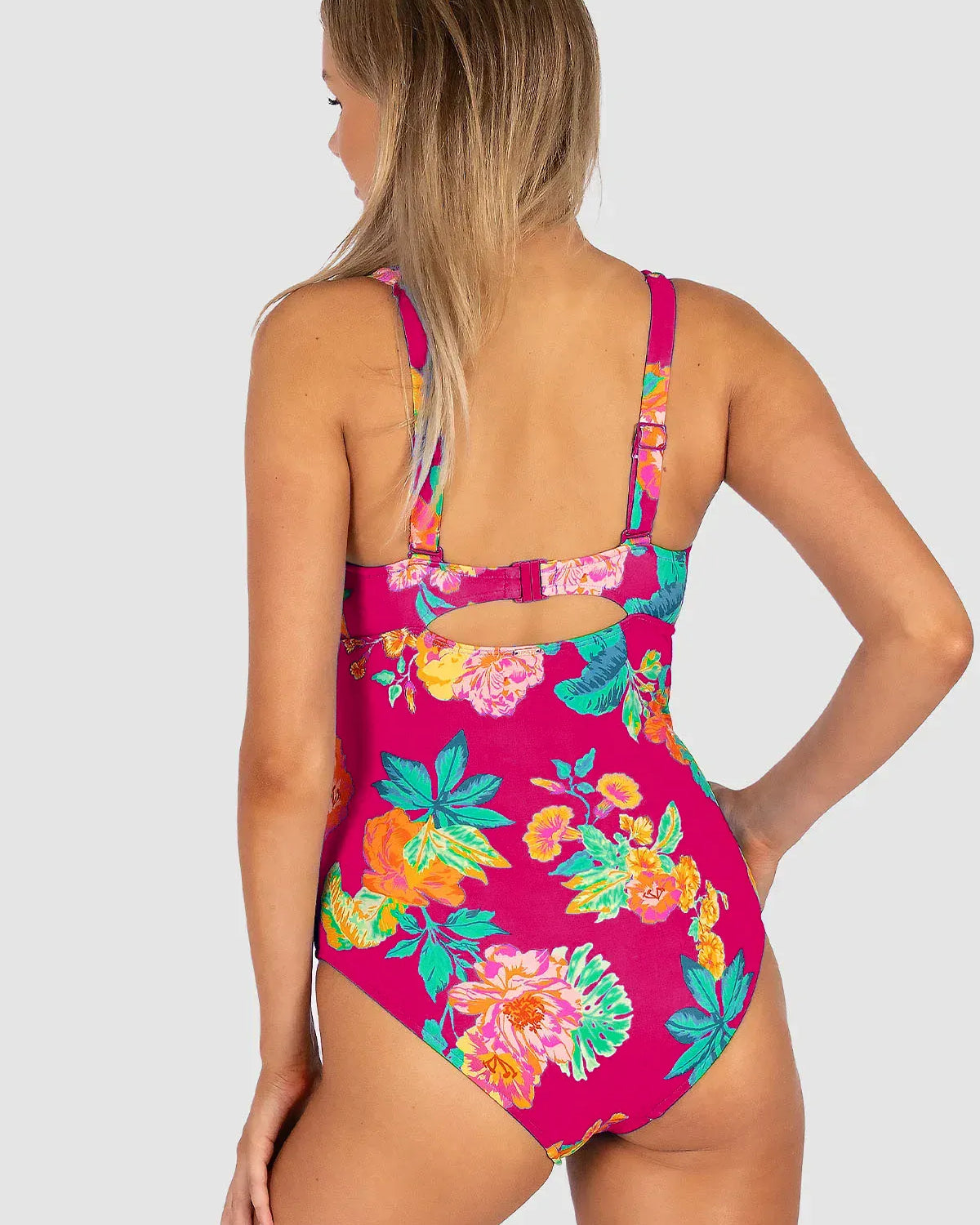 Baku Baku Cala Luna E/F One Piece - Raspberry Cala Luna E.f Op | Baku Splash Swimwear One Pieces