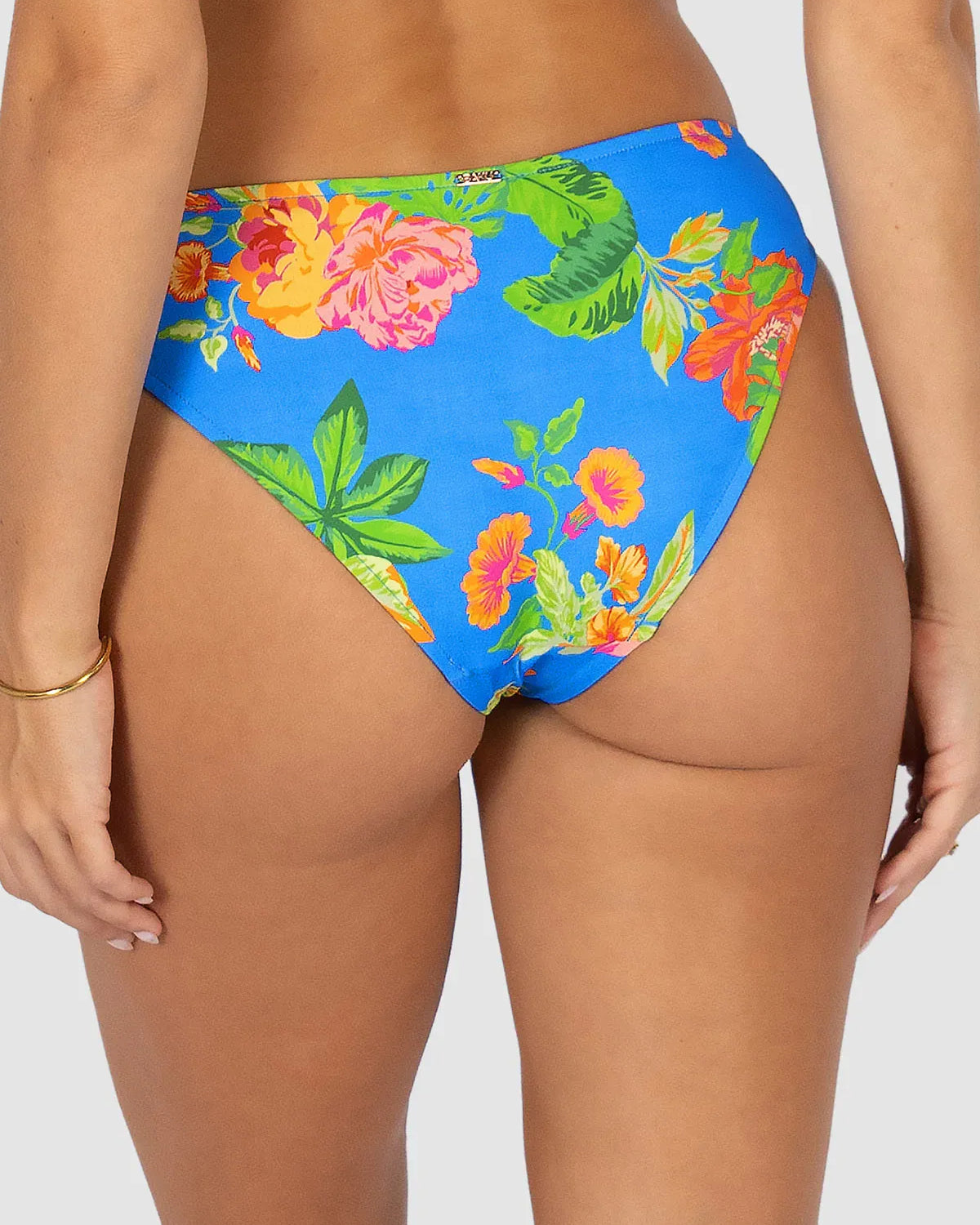 Baku Baku Cala Luna Ladder Lace Regular Bikini Bottom - Maya Blue Cala Luna Regular | Baku Splash Swimwear Bikini Bottoms