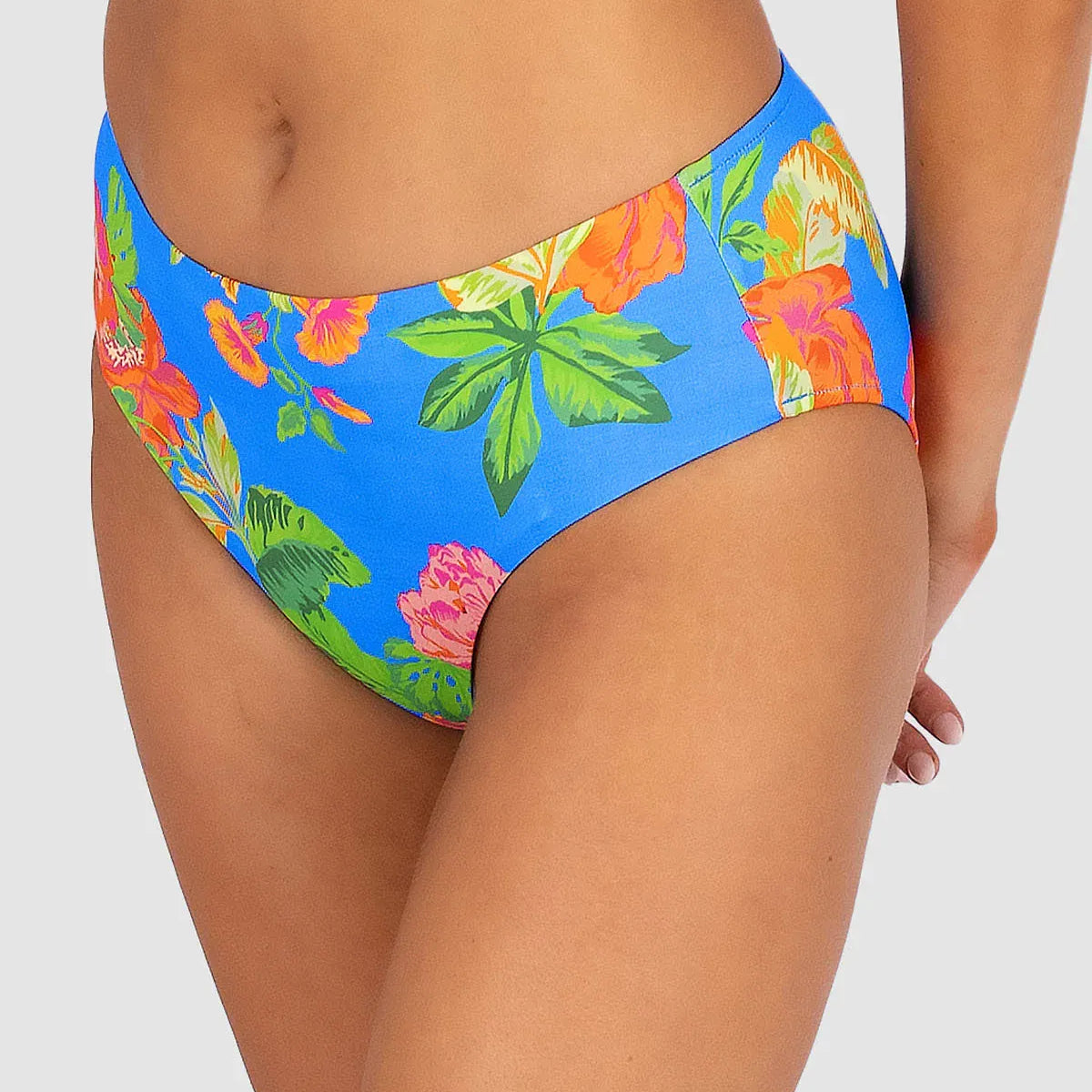 Baku Baku Cala Luna Mid Pant PANT632CLA-MYB-12 Cala Luna Mid Pant | Baku Splash Swimwear Bikini Bottoms Maya Blue / 12 9361355130943