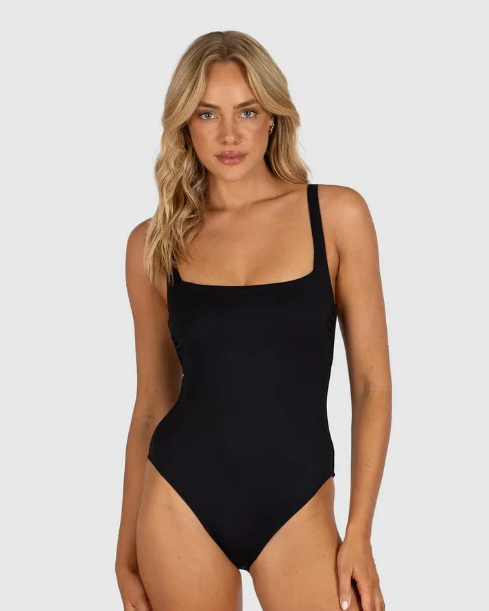 Baku Baku Chloro Square One Piece Swimsuit - Black Baku Chloro Square One Piece Swimsuit - Black Splash Swimwear One Pieces