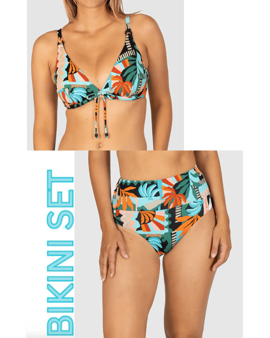 Baku Baku Grenada D-E Cup Underwire Bikini Bra Top & Firm Bikini Bottom - Black Baku Grenada D-E Cup Underwire Bikini Bra Top & Firm Bikini Bottom - Black Splash Swimwear Bikini Set AU14/US10