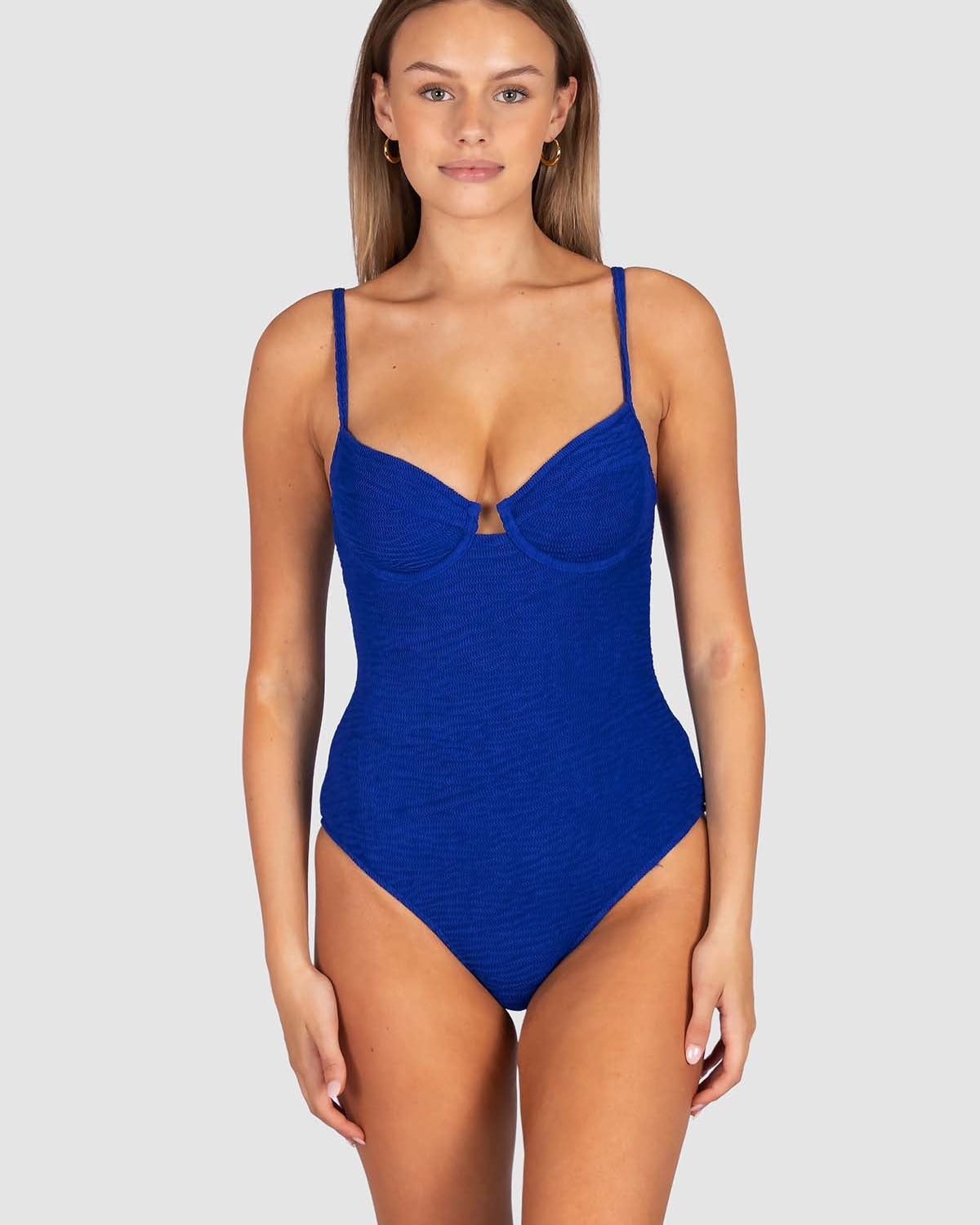 Baku Baku Ibiza Balconette One Piece - Lapis Baku Ibiza Balconette One Piece - Lapis Splash Swimwear One Pieces