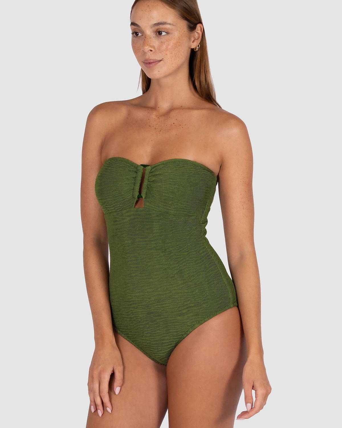 Baku Baku Ibiza Bandeau One Piece - Fern Baku Ibiza Bandeau One Piece - Fern Splash Swimwear One Pieces