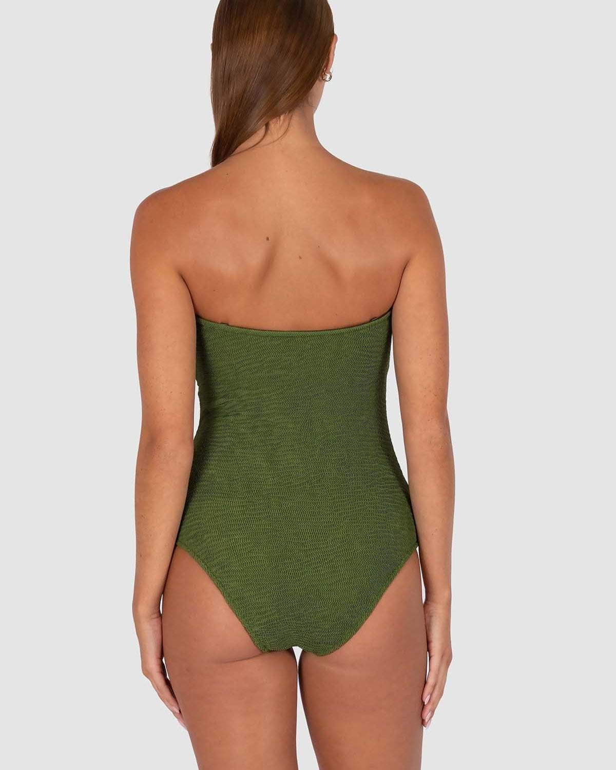 Baku Baku Ibiza Bandeau One Piece - Fern Baku Ibiza Bandeau One Piece - Fern Splash Swimwear One Pieces