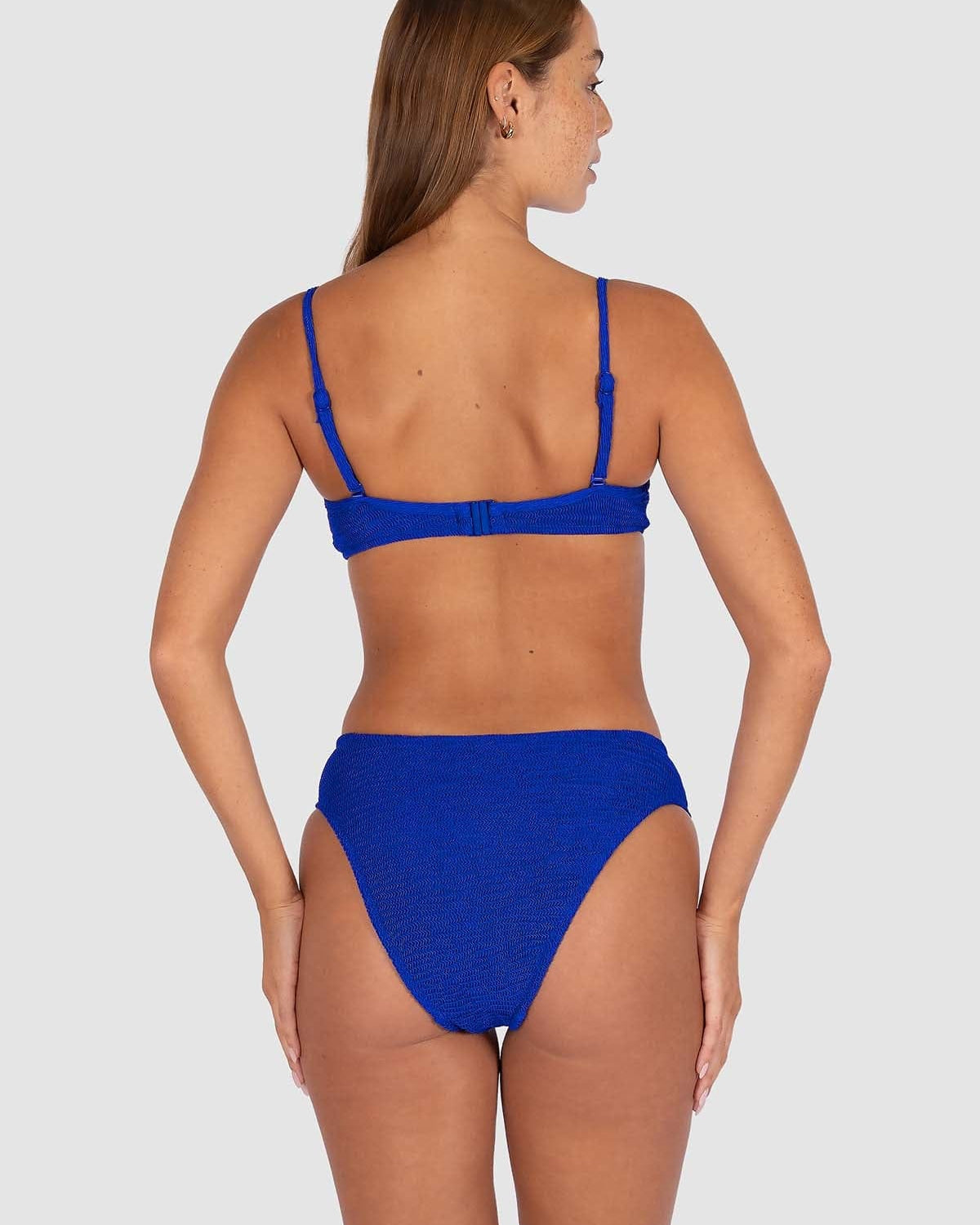 Baku Baku Ibiza High Waist Pant - Lapis Baku Ibiza High Waist Pant - Lapis Splash Swimwear Bikini Bottoms