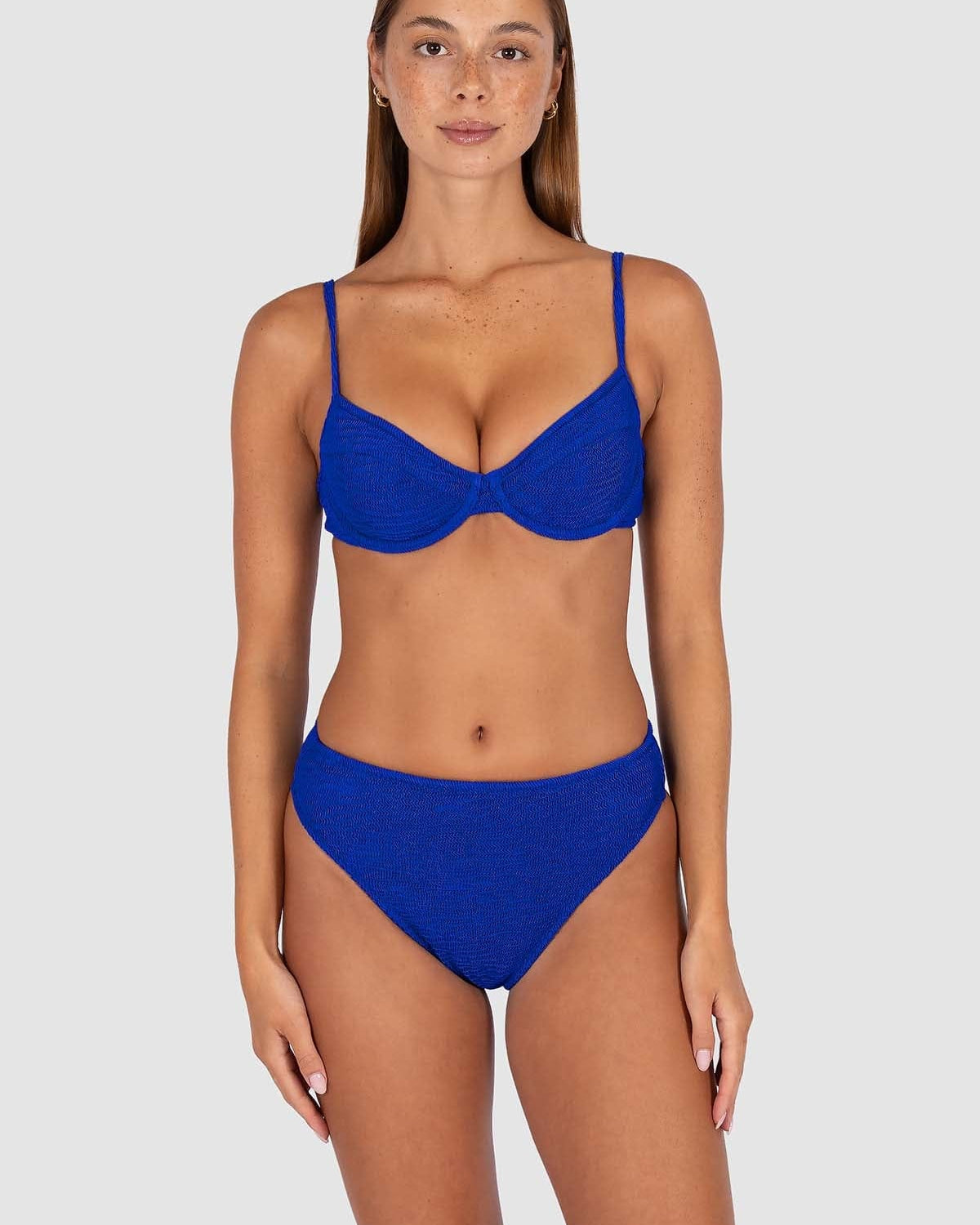 Baku Baku Ibiza High Waist Pant - Lapis Baku Ibiza High Waist Pant - Lapis Splash Swimwear Bikini Bottoms