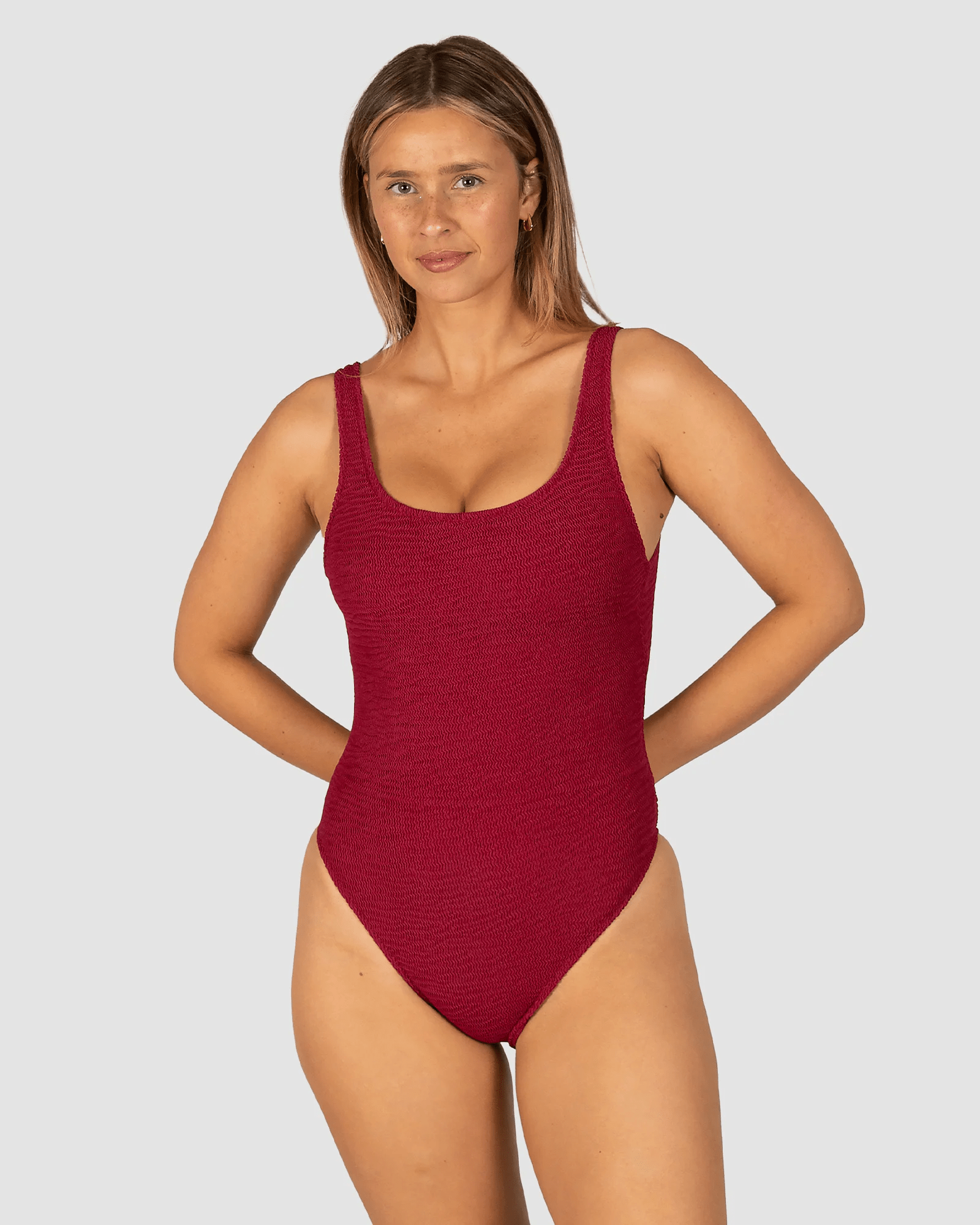 Baku Baku Ibiza Low Back One Piece - Scarlet Baku Ibiza Low Back One Piece - Scarlet Splash Swimwear