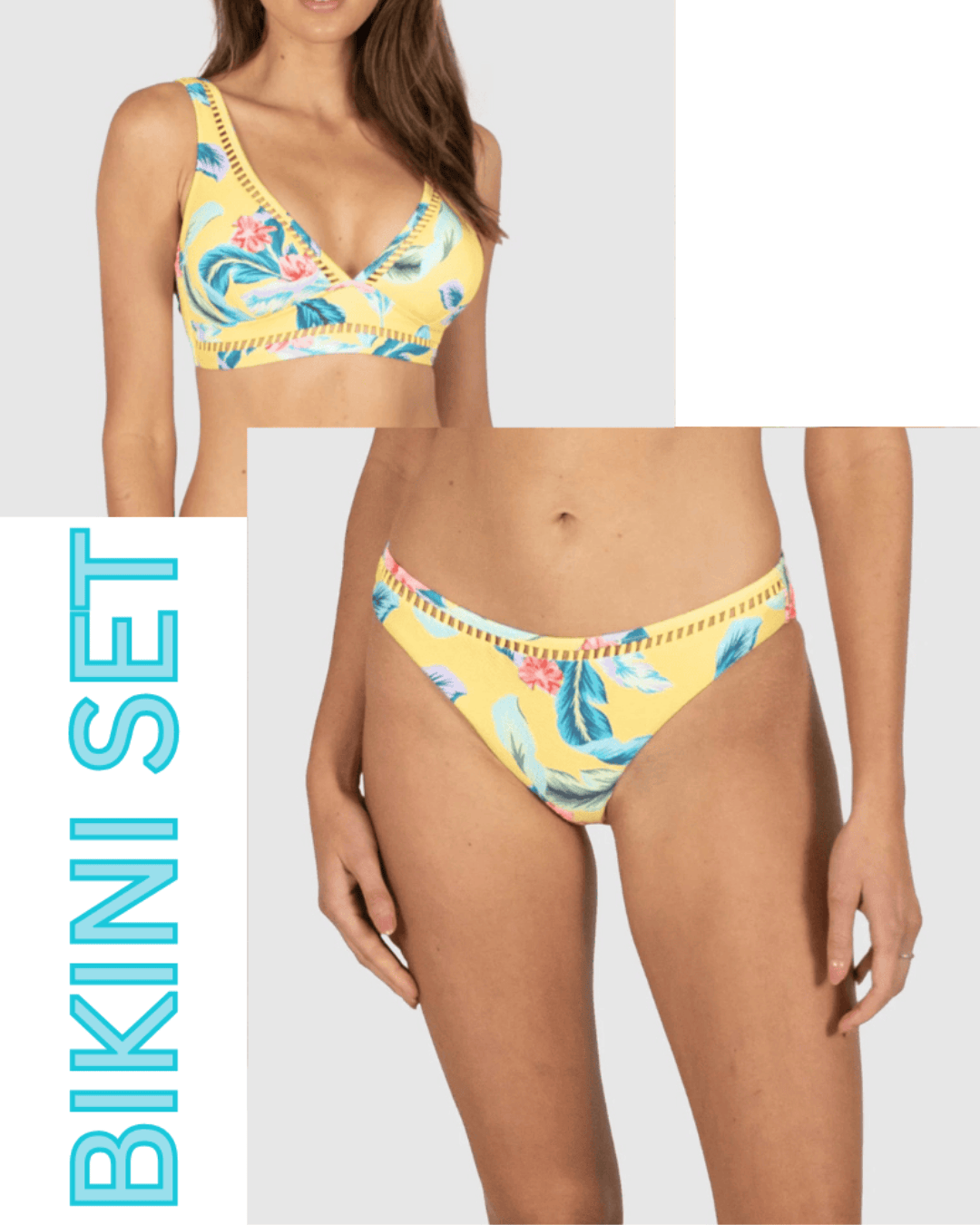 Baku Baku Jamaica D/DD Long Line Bra & Regular Pant Bikini Set Baku Jamaica D/DD Long Line Bra & Regular Pant Bikini Set Splash Swimwear Bikini Set AU10/US6 1000022332