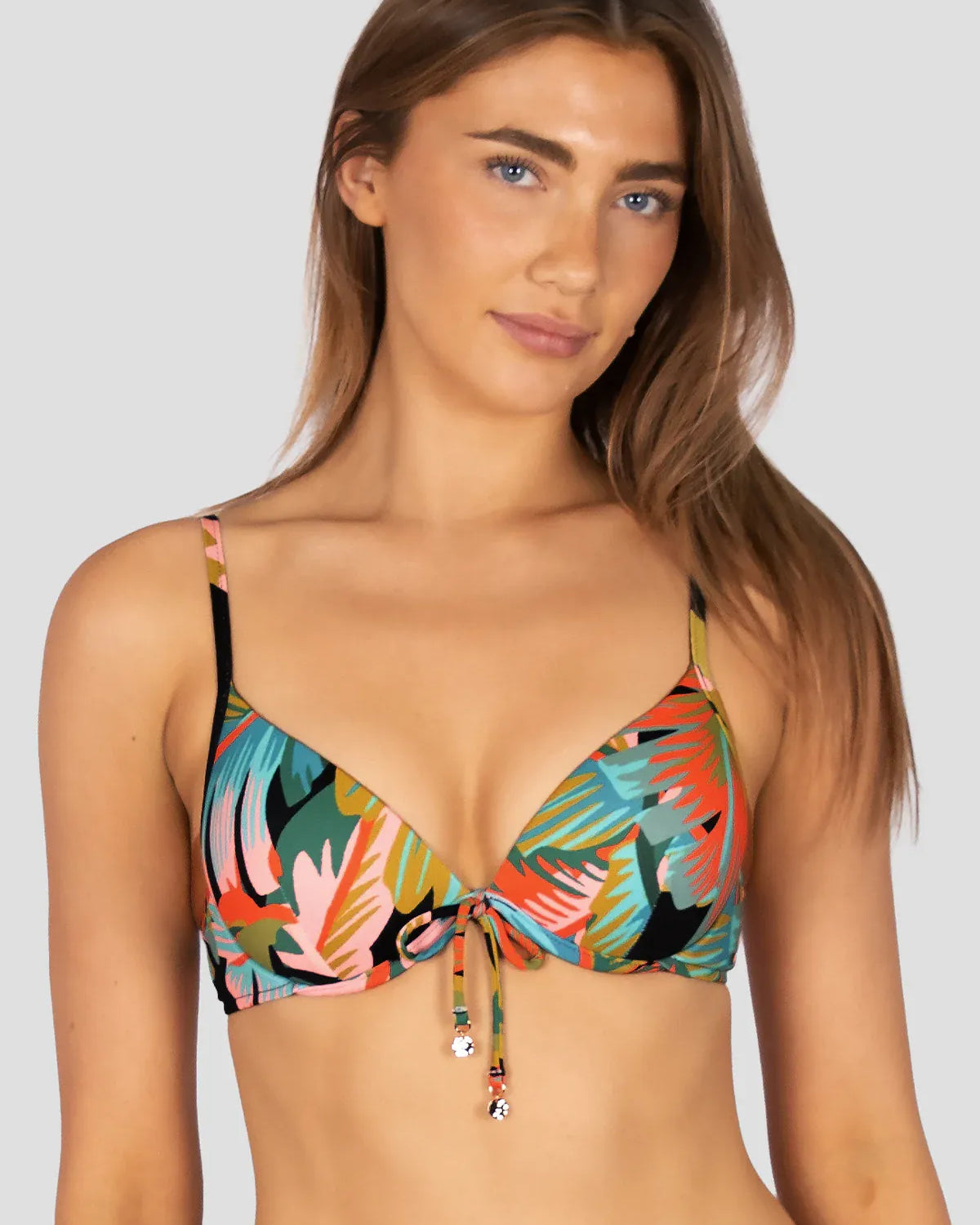 Baku Baku Kokomo Booster Bikini Top - Black Baku Kokomo Booster | Baku Splash Swimwear Bikini Tops