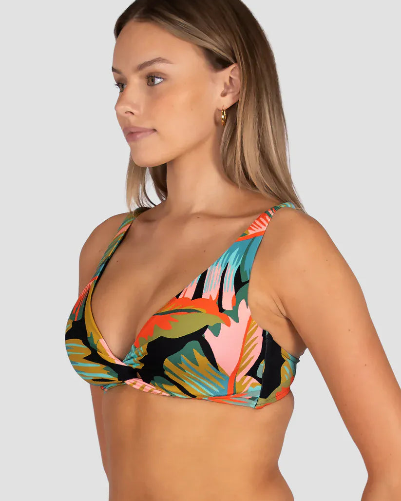 Baku Baku Kokomo D/DD Twist Bikini Bra Top - Black Baku Kokomo D.Dd Twist Bra | Baku Splash Swimwear Bikini Tops
