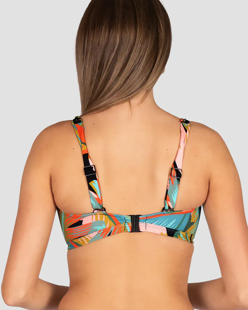 Baku Baku Kokomo F/G Cup Lace Up Bikini Bra - Black Baku Kokomo Efg Bra | Baku Splash Swimwear Bikini Tops