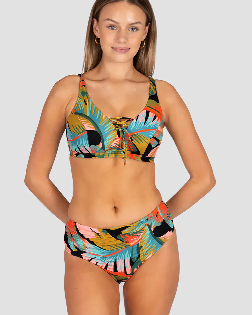 Baku Baku Kokomo F/G Cup Lace Up Bikini Bra - Black Baku Kokomo Efg Bra | Baku Splash Swimwear Bikini Tops
