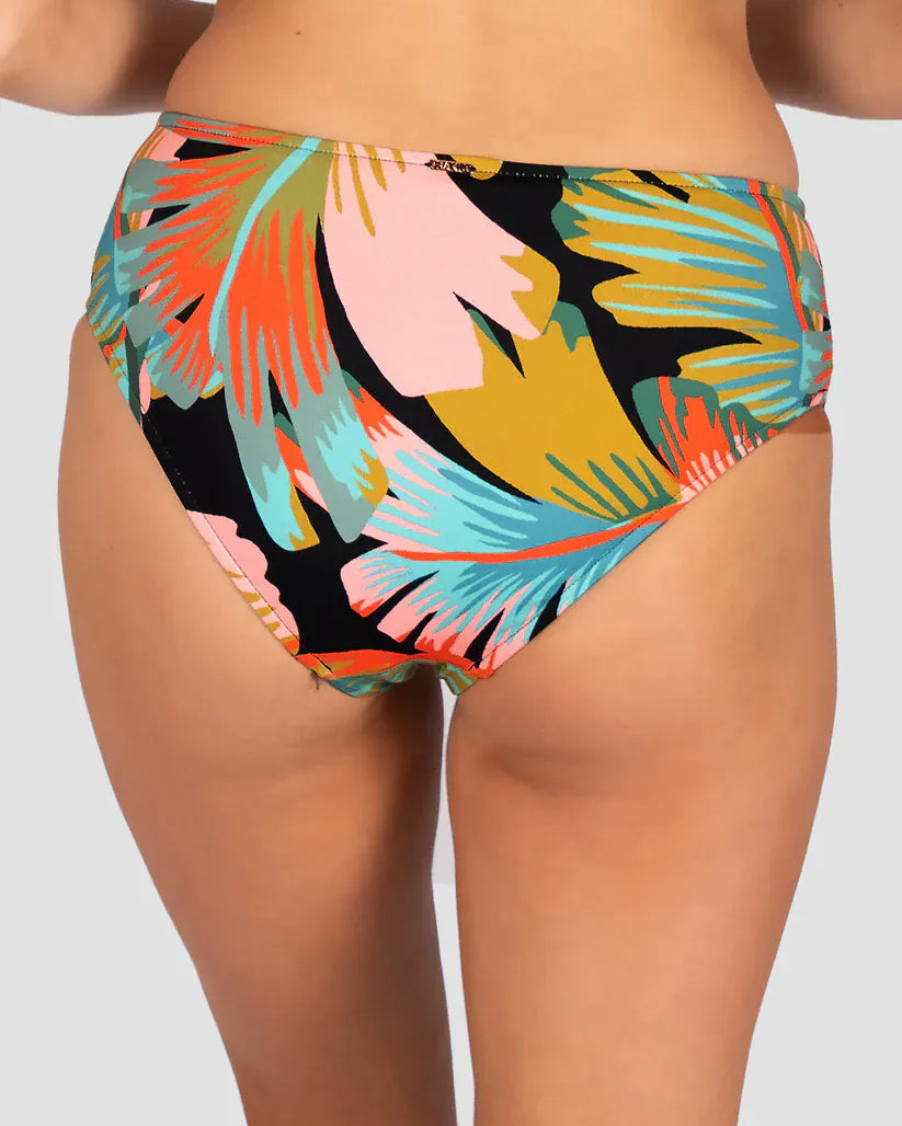 Baku Baku Kokomo Mid Bikini Bottom - Black Baku Kokomo Mid Pant | Baku Splash Swimwear Bikini Bottoms