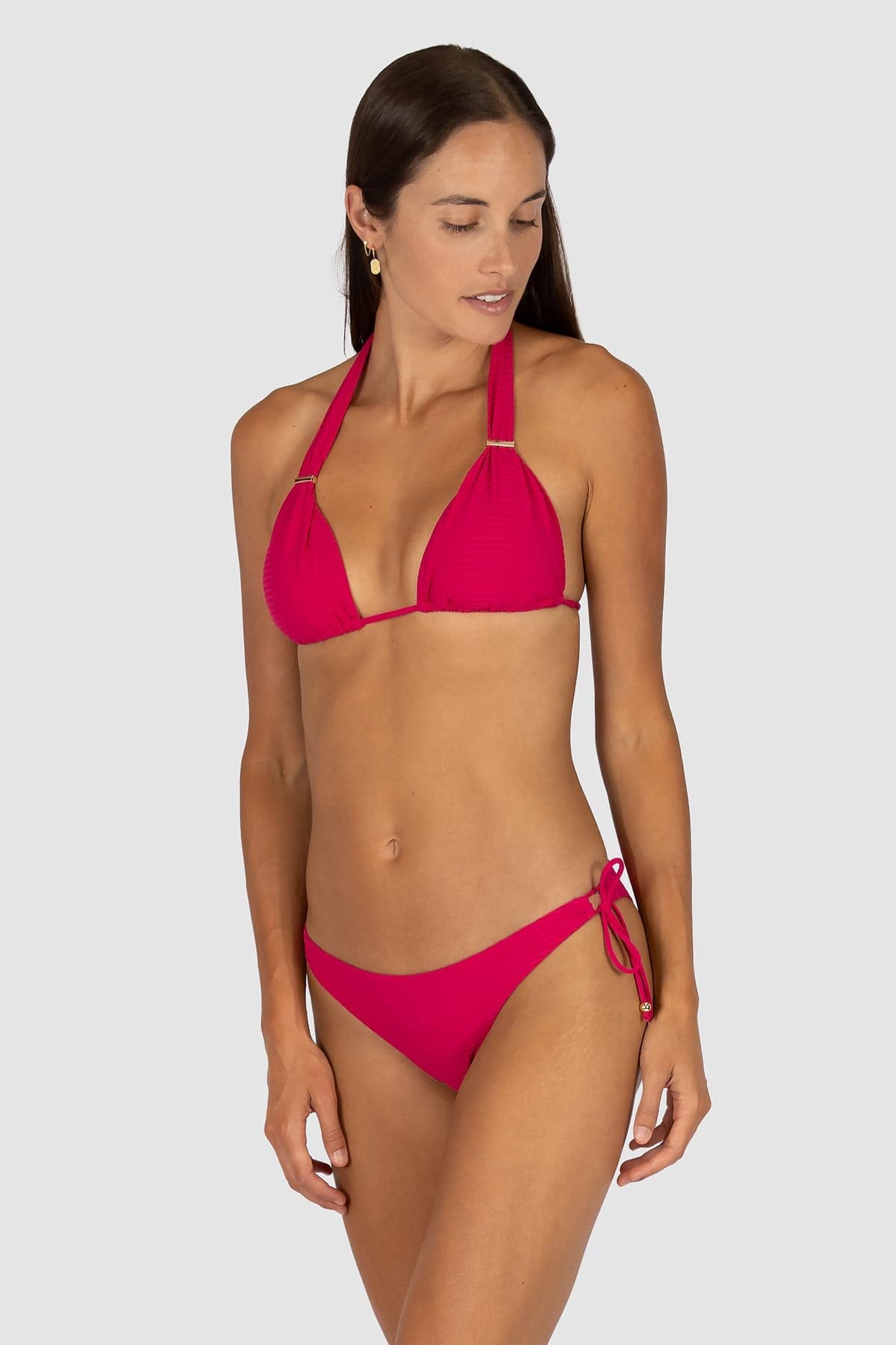 Baku Baku Positano Loopside Rio Bikini Bottom - Peony Baku Positano Loopside Rio Bikini Bottom - Peony Splash Swimwear Bikini Bottoms
