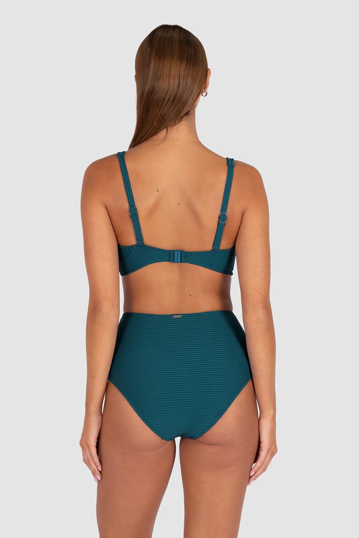 Baku Baku Positano Ultra High Waist Bikini Bottom - Canopy Green Baku Positano Ultra High Waist Bikini Bottom - Canopy Green Splash Swimwear Bikini Bottoms
