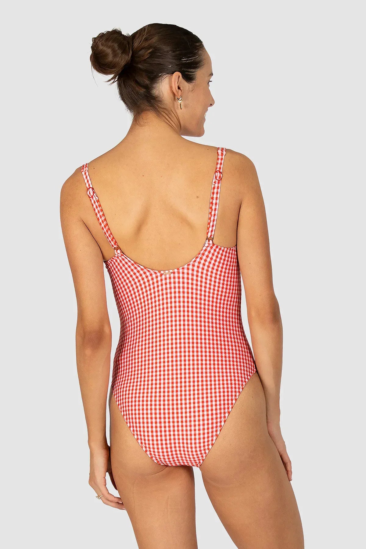 Baku Baku Riviera Retro One Piece - Flame Baku Riviera Retro One Piece - Flame Splash Swimwear Bikini Tops