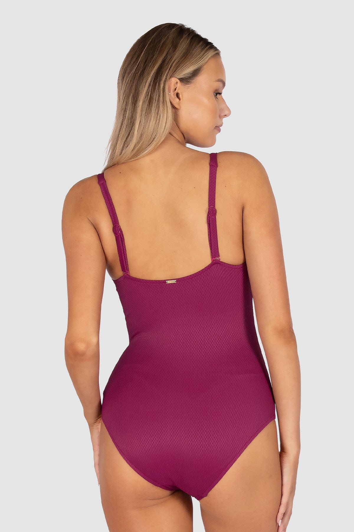 Baku Baku Rococco D/E One Piece - Berry Baku Rococco D/E One Piece - Berry Splash Swimwear One Pieces