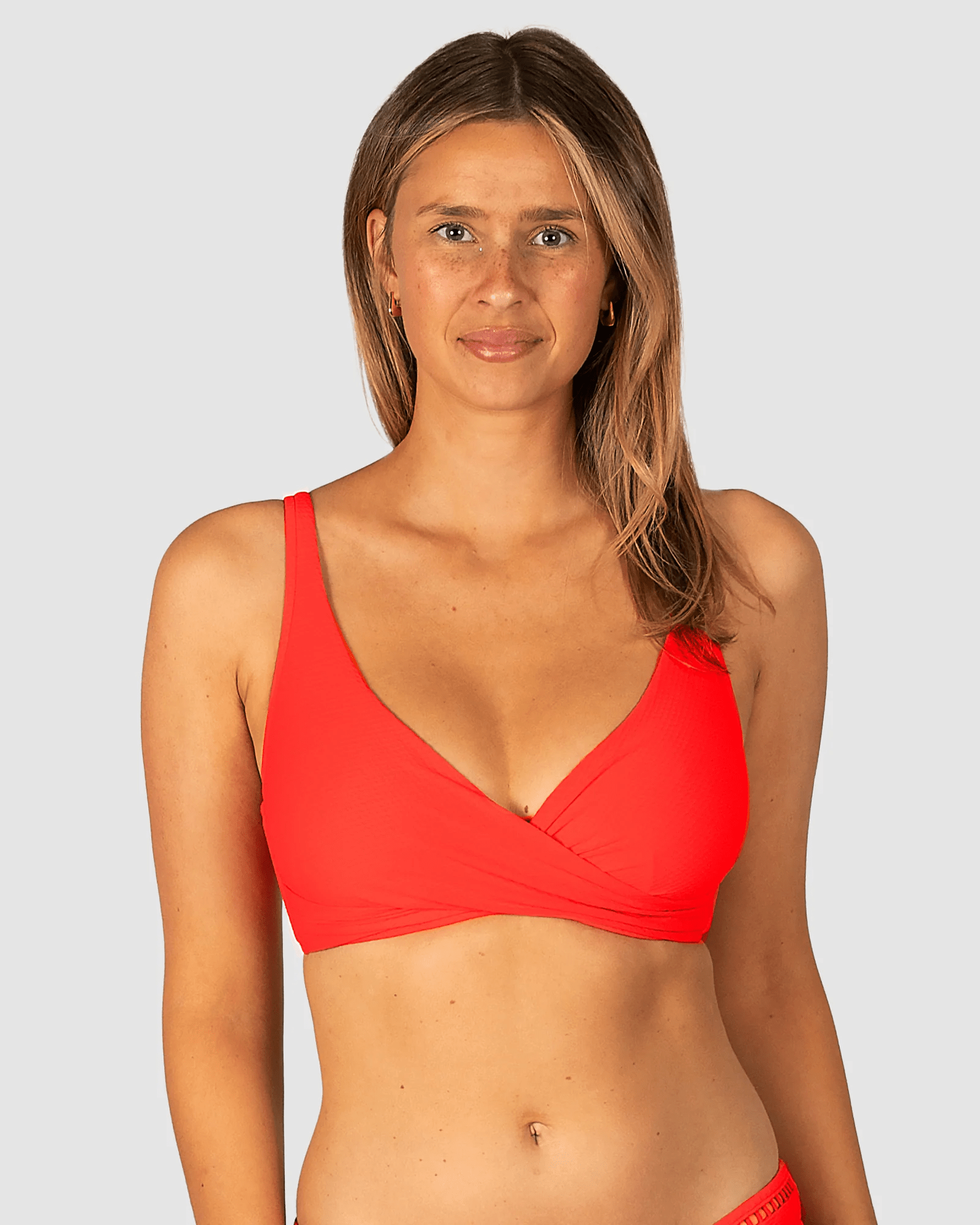 Baku Baku Rococco D.E Wrap Bikini Bra - Flame Baku Rococco D.E Wrap Bikini Bra - Flame Splash Swimwear