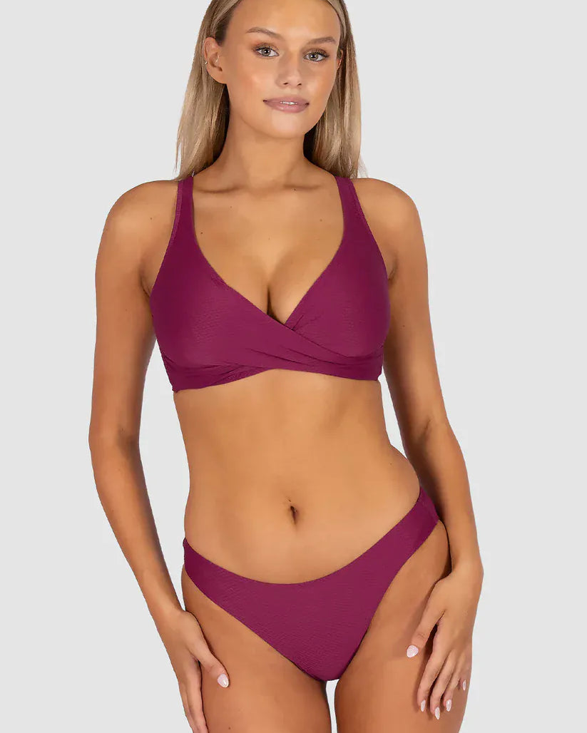 Baku Baku Rococco D.E Wrap Bra - Berry Baku Rococco D.E Wrap Bra - Berry Splash Swimwear Bikini Tops