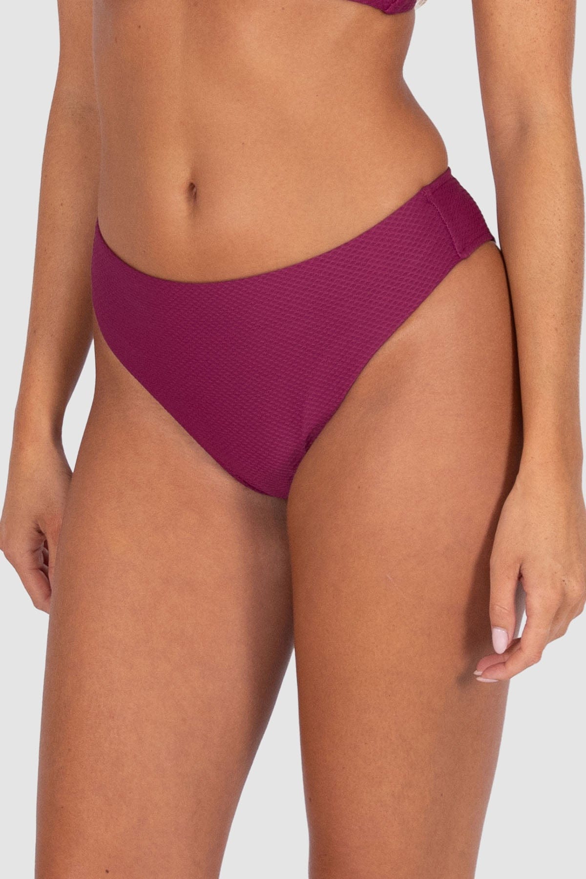 Baku Baku Rococco High Cheeky - Berry Baku Rococco High Cheeky - Berry Splash Swimwear Bikini Bottoms