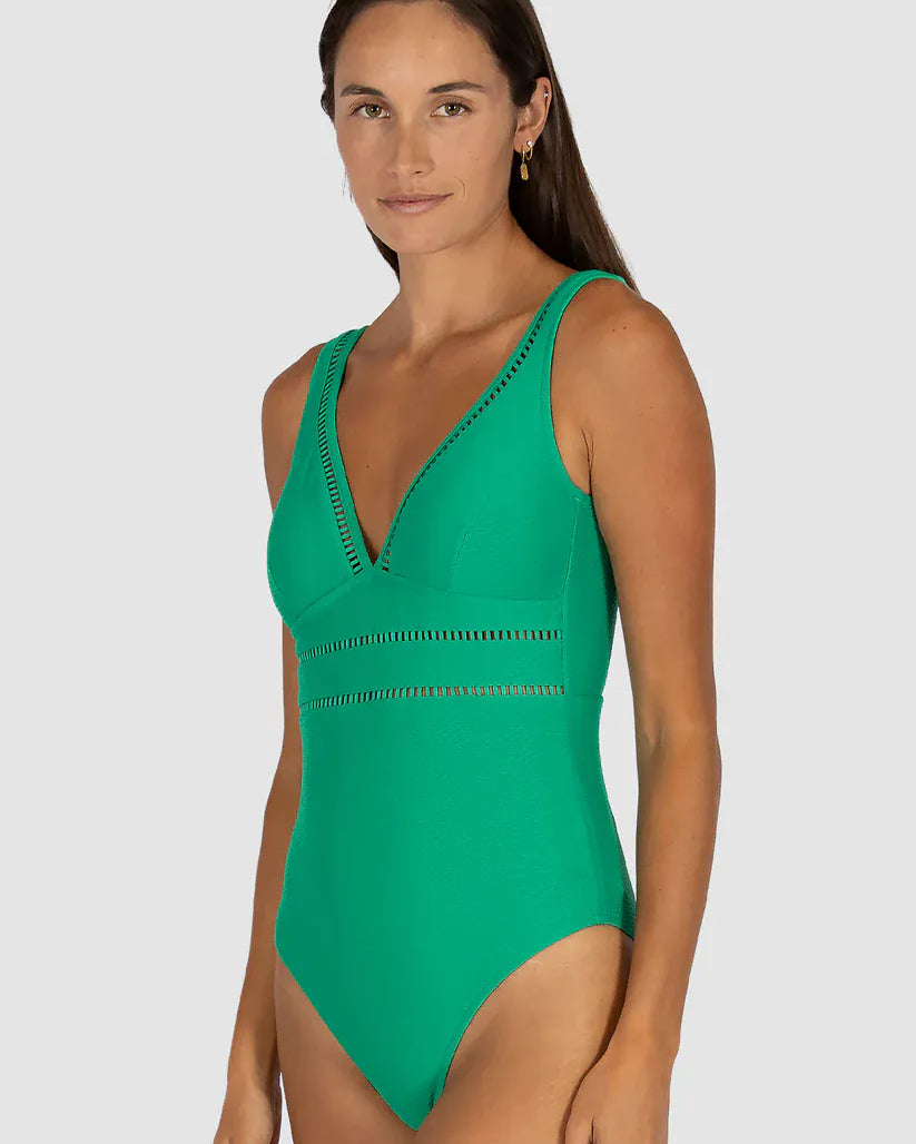 Baku Baku Rococco Longline One Piece - Envy Baku Rococco Longline One Piece - Envy Splash Swimwear One Pieces